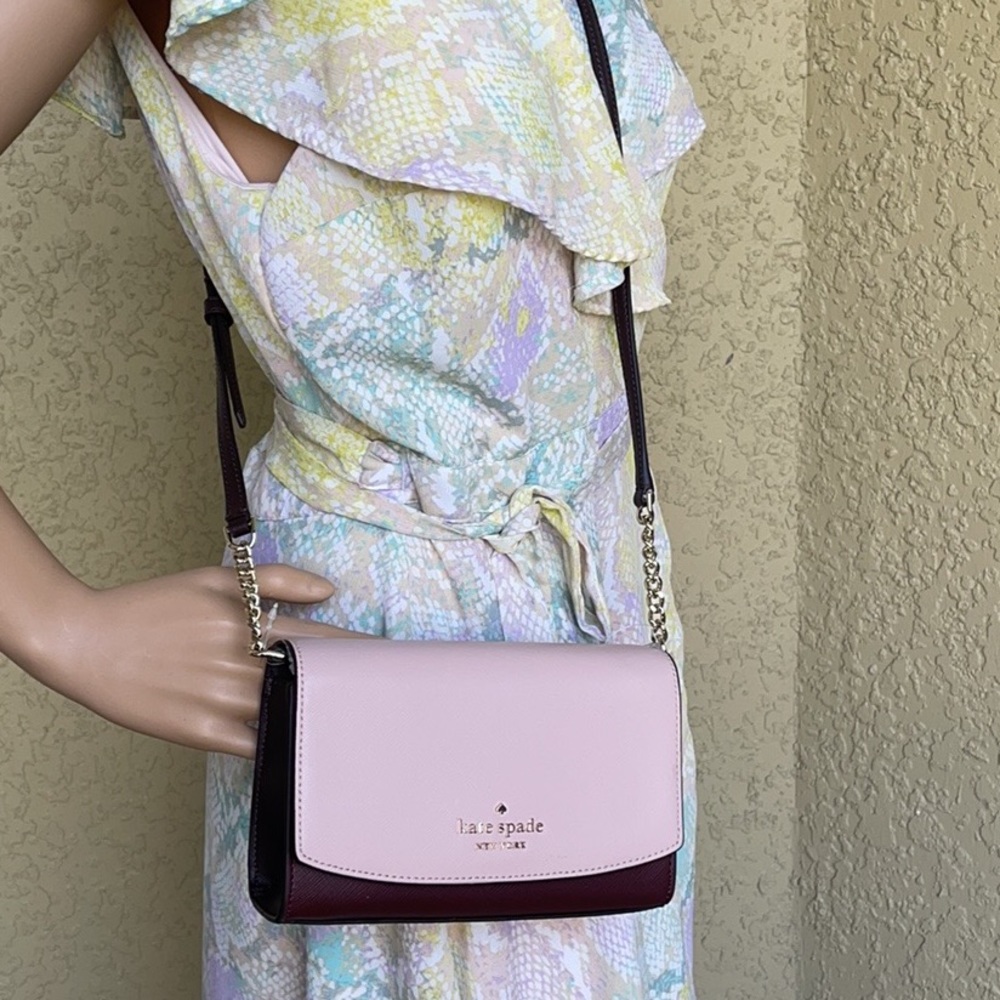 Kate Spade staci small flap crossbody colorblock - Picture 2 of 16
